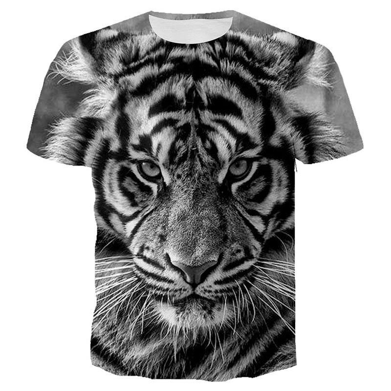 New Men's T-shirt Loose Casual Pullover Short Sleeve 3d Printing Fashion Men's Tops