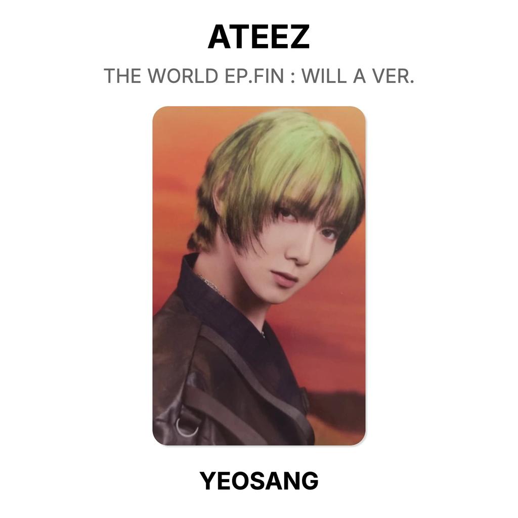 ATEEZ THE WORLD EP.FIN : WILL A VER. Official Photocard