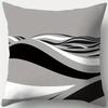 Housses de Coussin Stylées à Motifs Noir et Blanc Housse de Coussin Adaptée pour Canapé Chambre Voiture