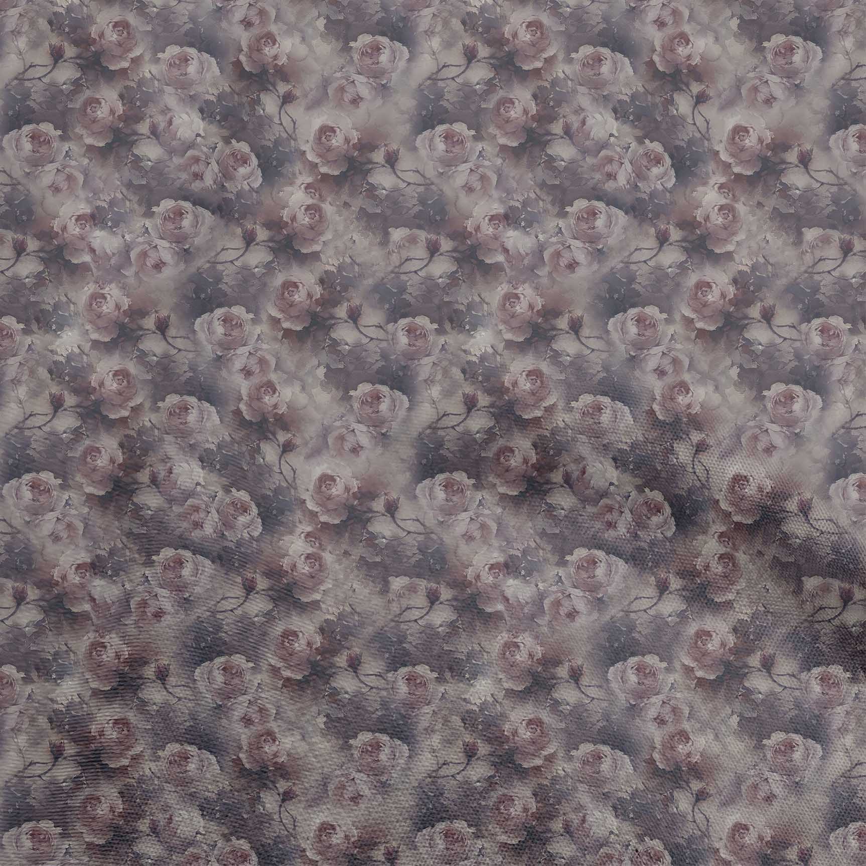 

oneOone бавовняний поплін, сіра тканина, абстрактна квіткова тканина для пошиття друкованої тканини для рукоділля у дворі, 42 дюйми 42 Inch Wide - Viscose Chiffon винний