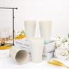 EI 8pcs Wheat Straw CupsBeige Unbreakable Plastic Reusable Cups Plastic Tumbler Cups for Kitchen Dishwasher Safe Water Glasses