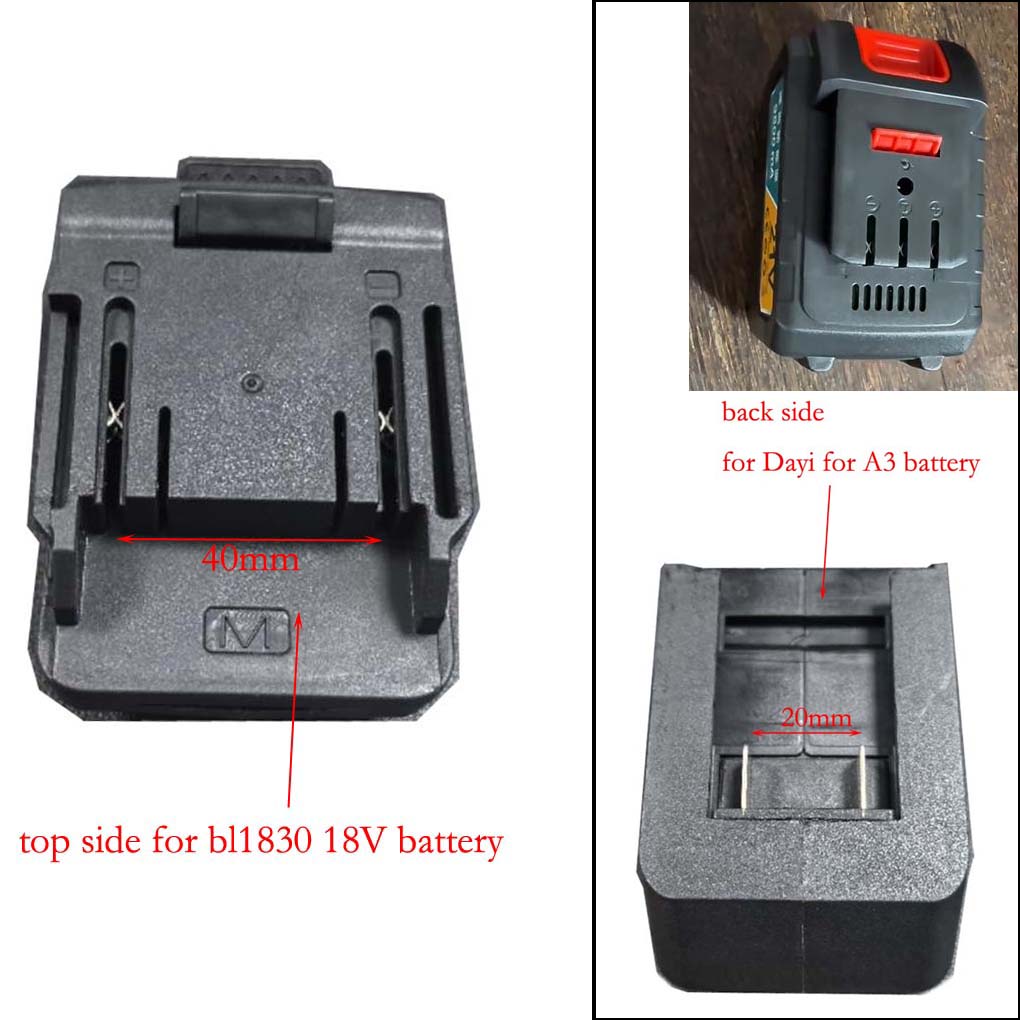 

Battery Adapter Converter Li-ion Battery Adapter For BL1830 BL1840 BL1850 For Dayi For A3 2106 Battery Power Tools