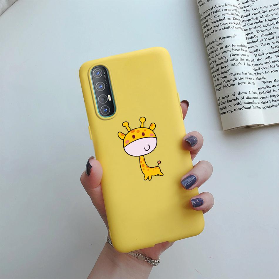 For OPPO Reno 3 Pro 5G Case Cute Cat Cactus Slim Soft Phone Case For OPPO Find X2 iIte Neo CPH2005 CPH2009 Silicone Back Cover