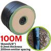 16mm 5/8" Drip Irrigation Tape Shut-Off Valve End Plug Connector Thread Lock Garden Watering System Greenyhouse to PVC Hard Pipe