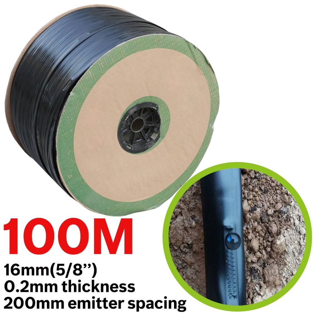 16mm 5/8" Drip Irrigation Tape Shut-Off Valve End Plug Connector Thread Lock Garden Watering System Greenyhouse to PVC Hard Pipe