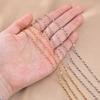 No Fade 1meter Stainless Steel Spiral Twist Stick Link Chain Wave Metal Chain for DIY Necklaces Bracelet Jewelry Making Findings