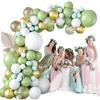 Vintage Green Balloon Set Birthday Party Wedding Room Decoration Opening Arch Arrangement Balloon