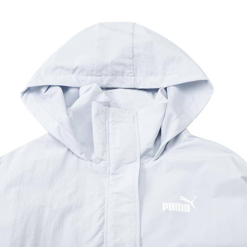 Puma Running Sports Loose Mid-Length Hooded Jacket Unisex Outerwear Ice-Blue 671607-21
