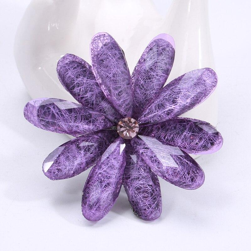 Blucome Le più nuove spille con fiori di strass lucidi per le donne, ragazze, vestiti, borse, sciarpe, corpetti, accessori per gioielli, regali