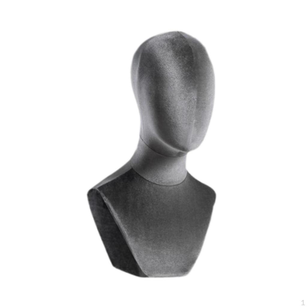 Bust Mannequin Head Hat Rack Cloth Table Training Wig Display for Hair Styling Home