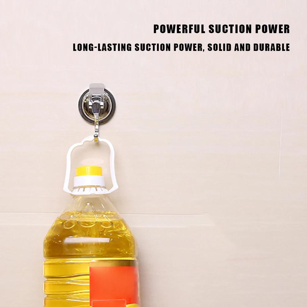 10-2 Stück Hochleistungs-Vakuum-Saugnapfhaken Wiederverwendbarer Spurloser Aufhänger Abnehmbarer Handtuchhalter für Badezimmer Küche Haken Gadgets