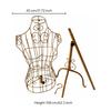 Freestanding Iron-Wire Full-Body Mannequin Display Rack Stable Adjustable-Height