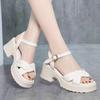 High-top Sandals, New Style Rubber-soled Shoes, Women's Shoes