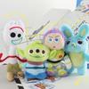 Toy Story 4 4" Bean Plush Soft Cute Keychain Pixar Woody Buzz Bunny Toys Ducky