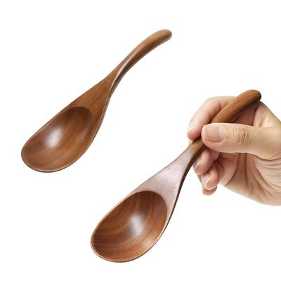 Quality Cutlery for Rice Porridge Wooden Natural Natural Sao Smooth Texture of 2 for Rice [High Only] Spoon, Wood, Lightweight, Durable, Material,