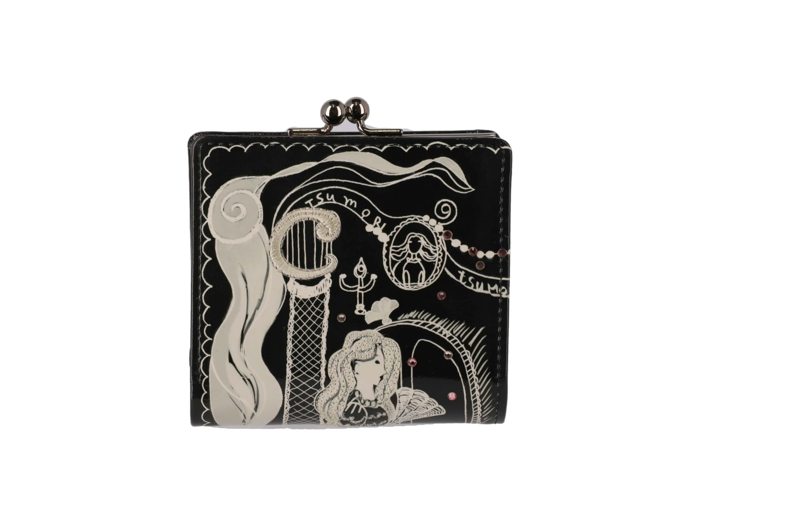 

Mini Wallet Clasp Wallet Bifold Wallet Mermaid Room [Tsumori Chisato] чорний