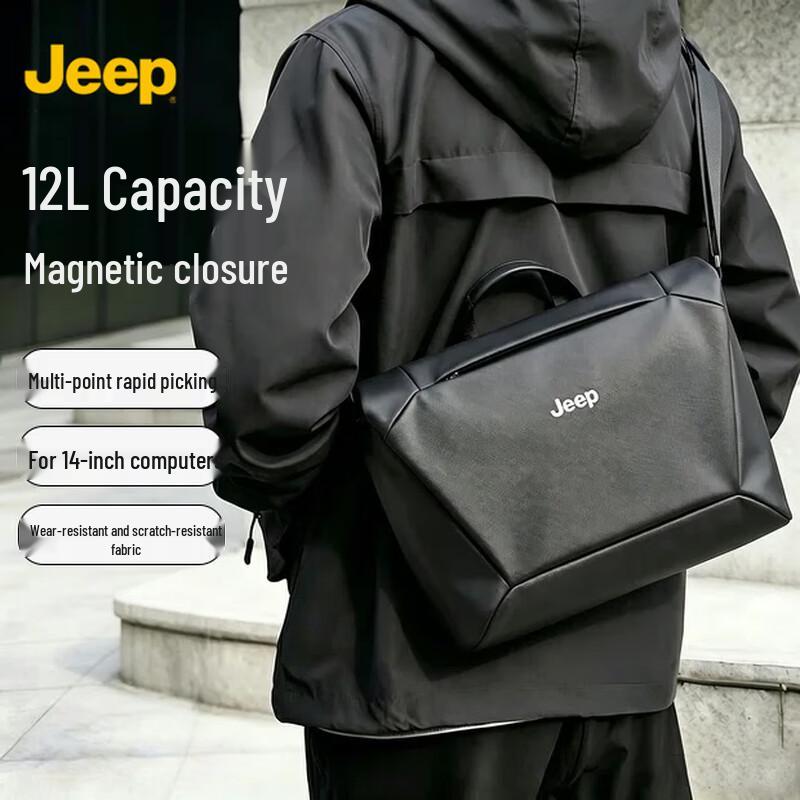 JEEP Men s Large Capacity Messenger Shoulder Bag