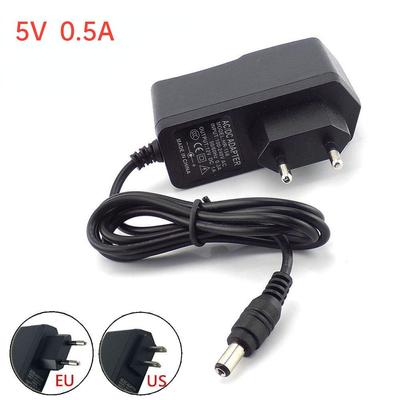 AC DC 5V 0.5A Napájecí adaptér US EU zástrčka LED pásek