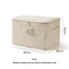 Anqin Large Fabric Storage Box with Zipper