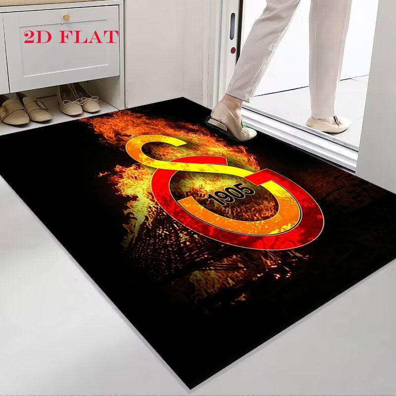 Galatasaray Crest Carpet Rug for Living Room Bedroom Home Sofa Decoration,Kids play Nonslip Floor Mat