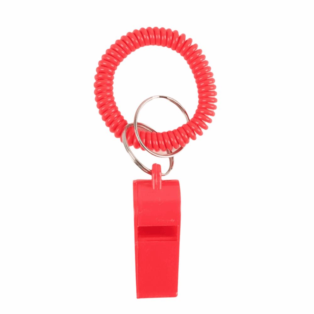 10Pcs Loud Crisp Sound Sport Whistle Colorful Referee Whistle  Sports Training красный
