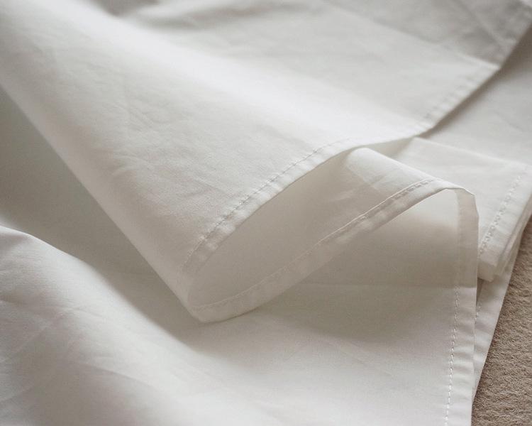 Stylish Women's Cotton White V-Neck Loose Bat Sleeve Shirt In Stock!