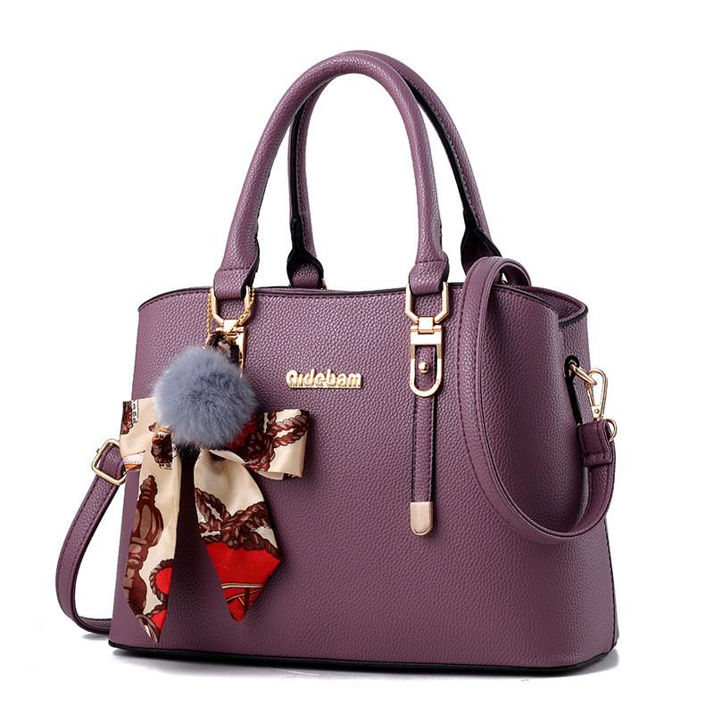 Retro Fashion Simple Crossbody Bag Handbag Bow Pendant Single Shoulder Strap