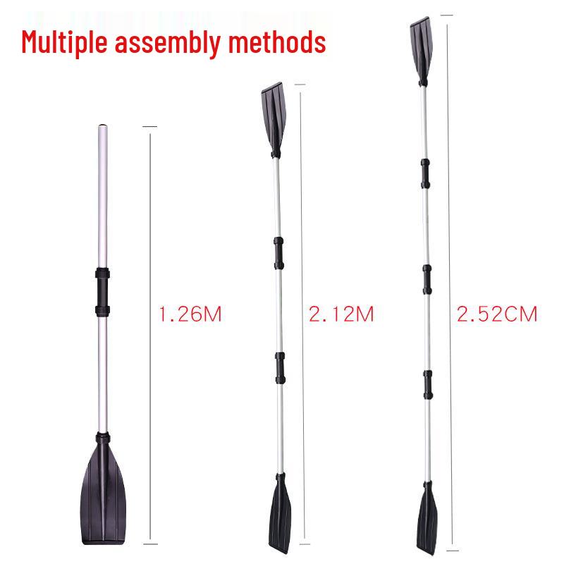 Cross-Border Aluminum Alloy Kayak Paddles, Lengthened & Thickened Inflatable Boat Paddles, 2-Pack