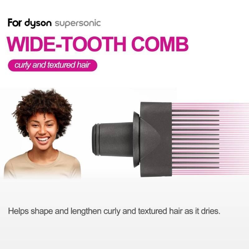 Professional Wide Tooth Comb Nozzle For Dyson Hair Dryer Hd07 Hd01 Perfect Styling Accessory