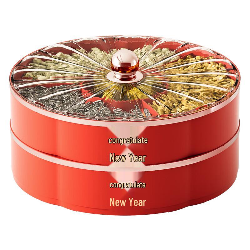 Праздничная двухъярусная тарелка для закусок и конфет