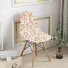 Elastic Printed Dining Chair Cover Back Chair Covers Household Chair Covers Special-Shaped Office Home Removable Fundas Sillas