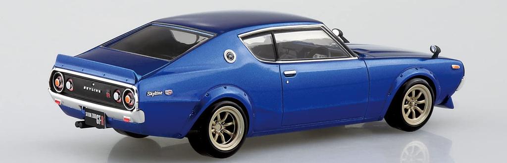 Aoshima Bunka Kyozai The Snap Kit Series Nissan C110 Skyline Custom Plastic Model Co., Ltd. (AOSHIMA) 1/32 GT-R (Metallic Blue) Pre-Colored No. 18-SP4
