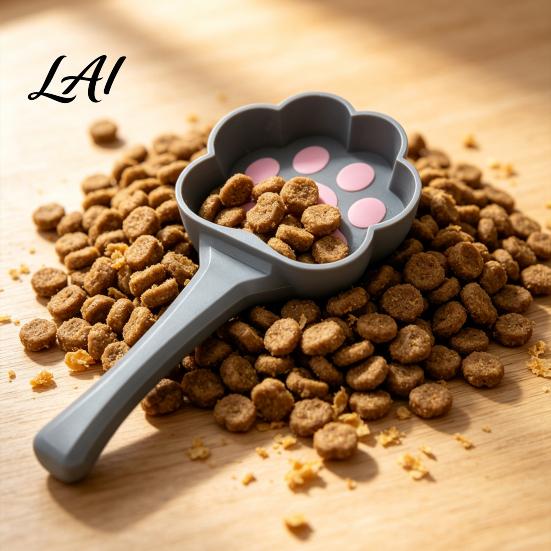 Portable Feeding Utensils 3D Printed Cute Paw Print Pet Food Scoop Measuring Spoon for Cats Precise Portion Control & Dogs Scooper Gift Lovers