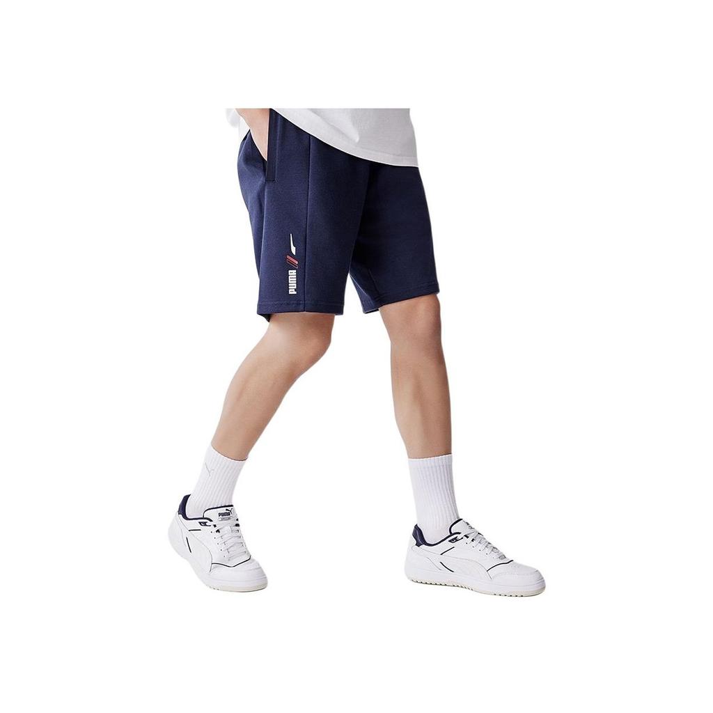 Puma Printed Logo Mid-Rise Breathable Loose Casual Shorts Men Shorts Midnight-Blue 849574-43