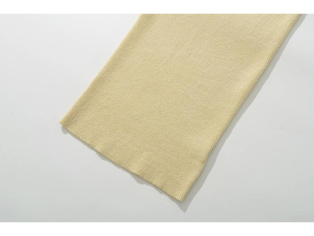 2024 Summer European & American Slim-Fit Jacquard Knitted High-Waisted Dress