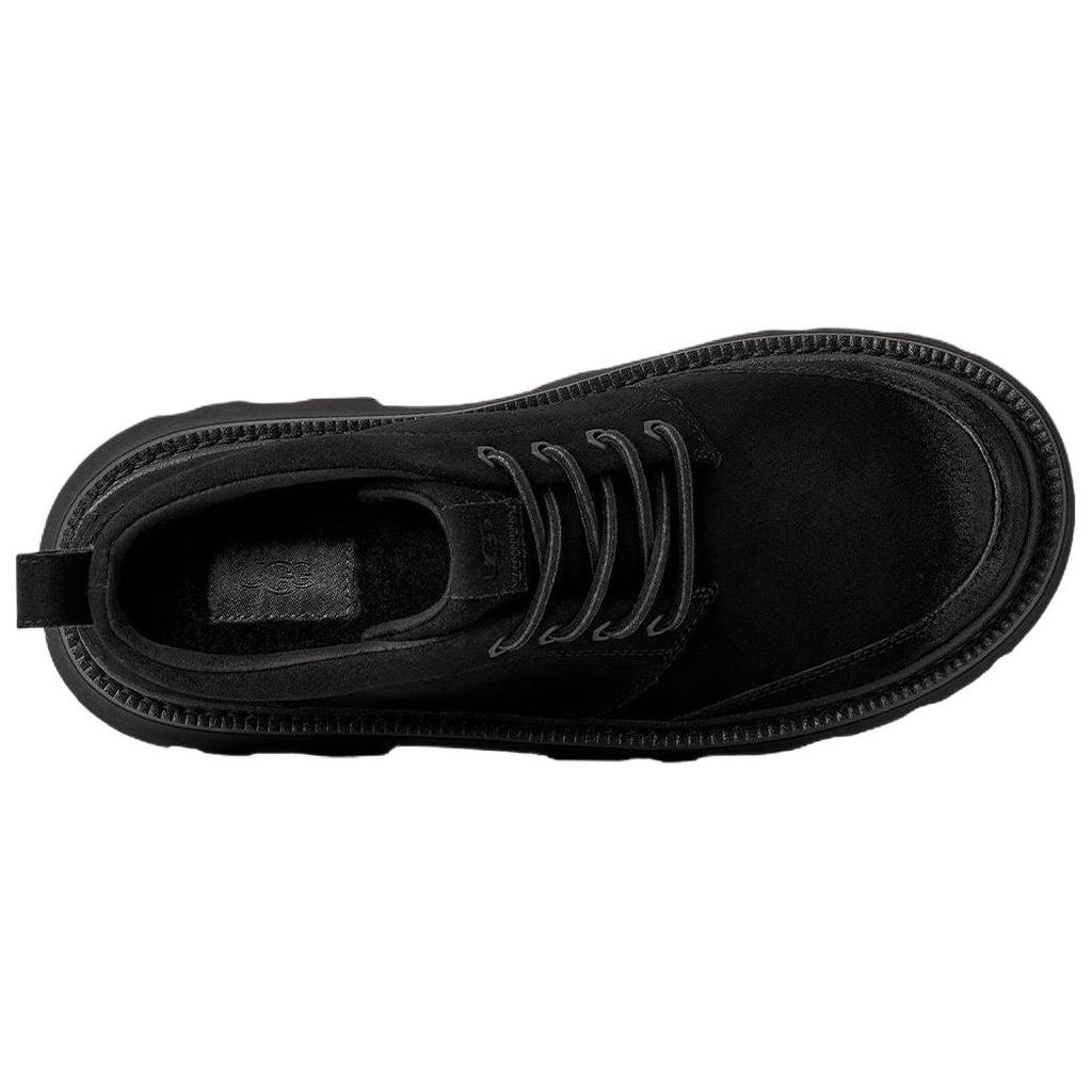 UGG Chukka Lug Leather Lace-Up Comfortable Ankle Boots Men Boots Black 1171113-BLK