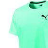 Puma Logo Print Casual Sports Crew Neck Short Sleeve T-Shirt Men Tops Green 584369-05