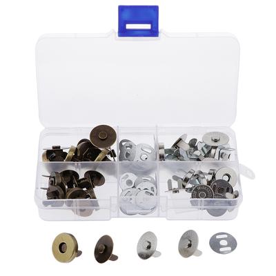 20 Sets Magnetic Clasp Snaps Magnet Button Sewing Craft 14/18mm