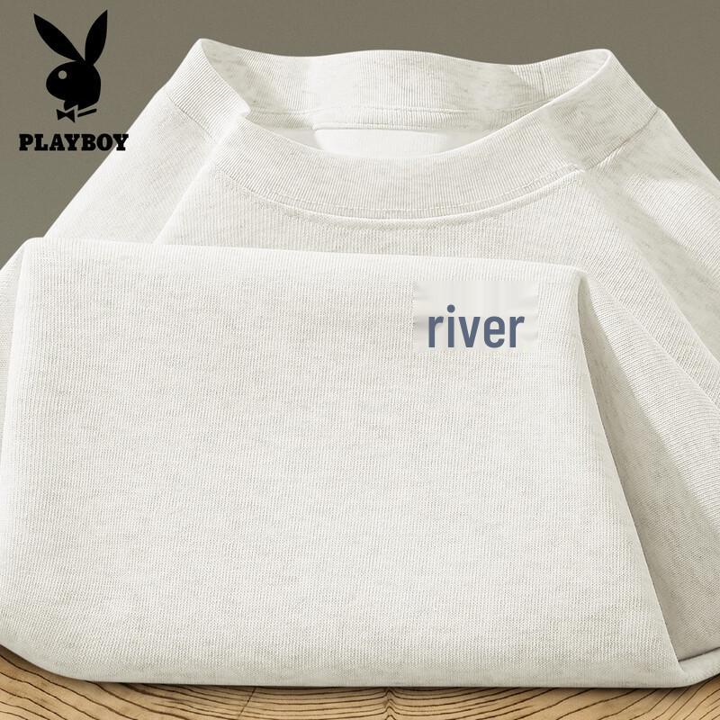 

PLAYBOY Men s Pure Cotton Short Sleeve T-Shirt L