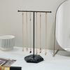 T-shaped Necklace and Earring Display Stand Detachable Density Board Base Home Bracelet and Jewelry Storage