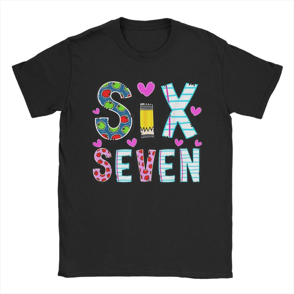 Men Women Graphic Printing Santa 67 Christmas 6 7 Meme Gen Alpha Meme Six Seven T Shirt Tee 100% Cotton T-shirts Clothing