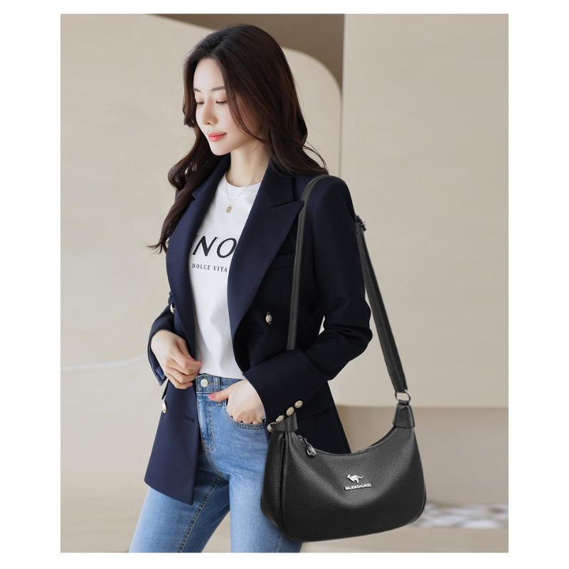 Fashionable Women's Crossbody Bag, Casual Retro Shoulder Bag, Soft Leather Texture, Women's Fashionable Simplicity, European Trend Retro