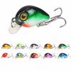 10PCS with 3D  Eyes Fishing Crankbaits ABS Fishing Lures Durable Sinking Lures  Freshwater Fishing