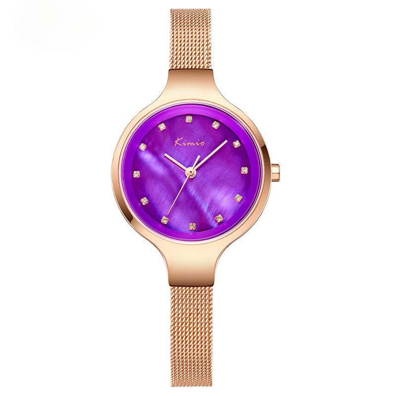 Модные женские часы, кварцевые часы с цветным циферблатом, женские часы-браслет