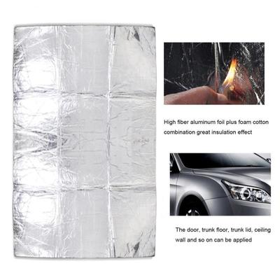 Car Hood Engine Insulation Cotton Hood Engine Firewall Heat Mat Sound Insulation Deadening High Fiber Aluminum Foil Sticker