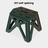 Folding Step Stool Strong Load-bearing Heavy-Duty Chair Travel Use Compact Collapsible Chair