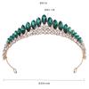 DIEZI Elegant Luxury Crystal Tiara Necklace Earrings For Women Wedding Party Fashion Bridal Bride Rhinestone Crown Accessories