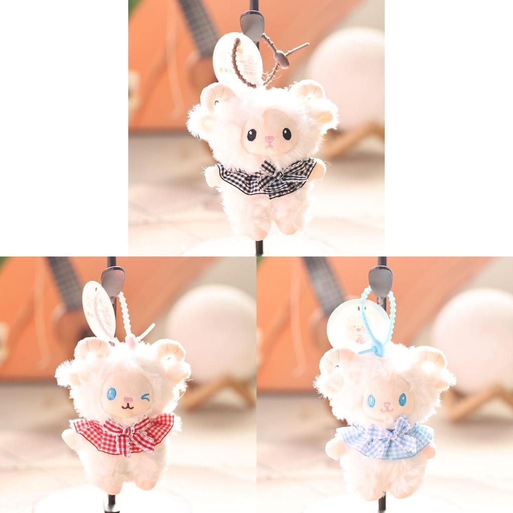 Chaveiro de Ovelha de Pelúcia Com Enchimento Macio de PP Para Crianças e Adultos