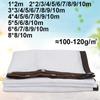 Sunshade Sail Anti-UV Large Sun Shelter 4mx4 5x5 6x6 8x8 10x10 Outdoor Yard Garden Balcony Camping Thicken Sun Shade Sail White