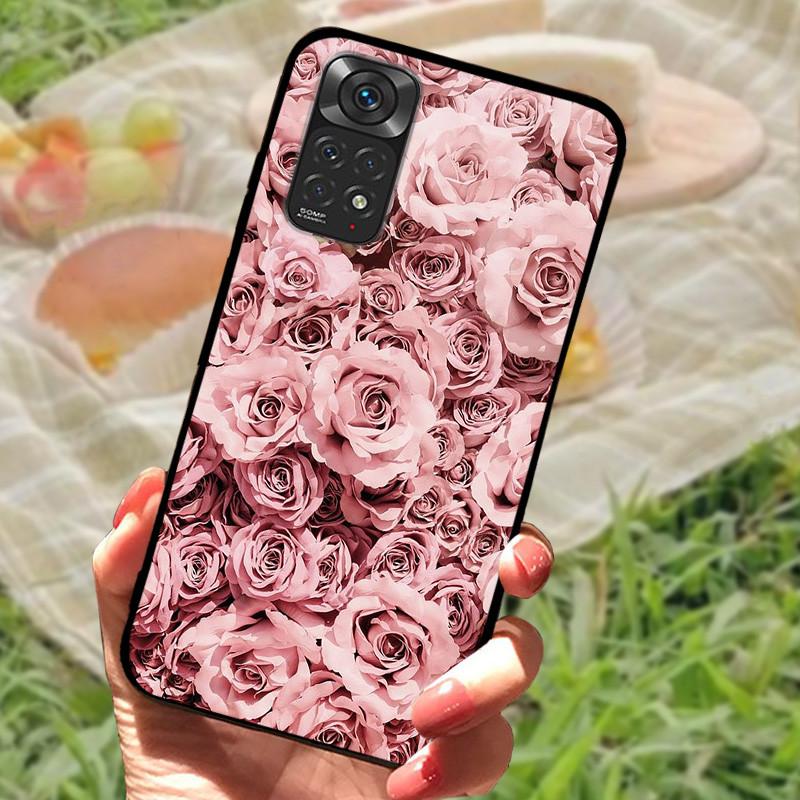 For Redmi Note 11 4G Case Cute Shockproof Silicone Soft TPU Phone Cover For Xiaomi Redmi Note 11s Bumper Cases On Note11 Pro